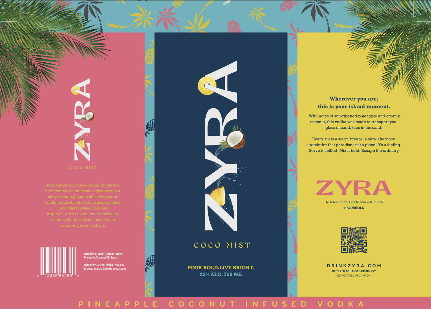 Zyra Vodka Variety Pack – 3 × 750 ml