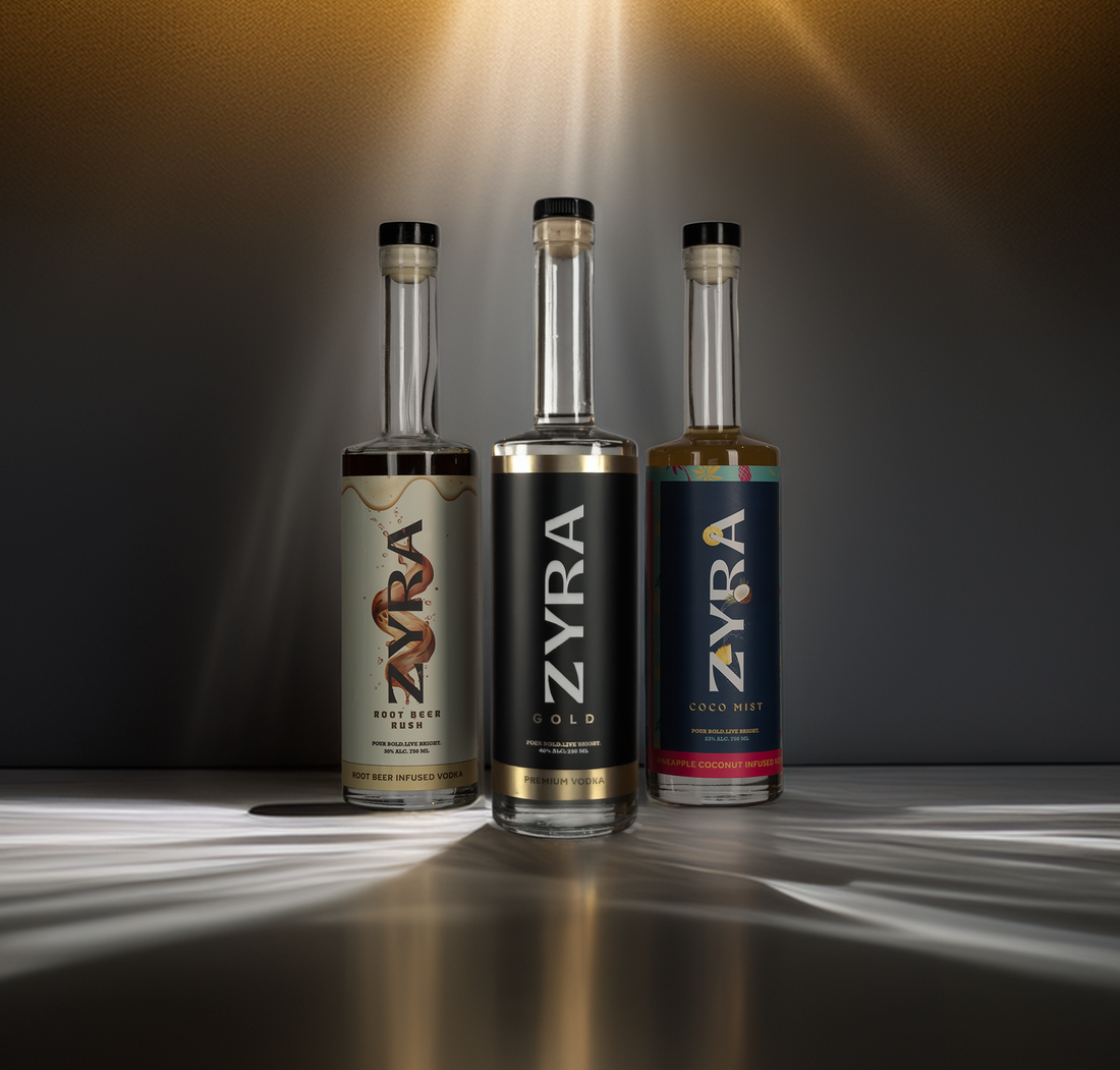 Zyra Vodka Variety Pack – 3 × 750 ml